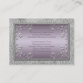 Pflaume-Empfang-Karte Begleitkarte