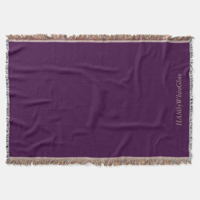 Pflaume/Tan - Koblenz - HAMbyWhiteHandschuh Decke (Vorderseite)