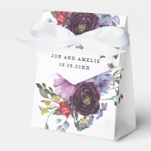 Pflaume Ultra-Violet Botanische Rustikale Peony We Geschenkschachtel