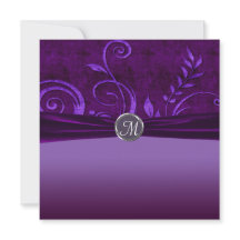 Pflaume und Lila Velvet-Hochzeitswirl