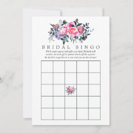 Pflaume und rosa Aquarell Bingo
