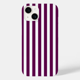 Pflaume und weiße Streifen Case-Mate iPhone 14 Hülle