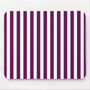 Pflaume und weiße Streifen Mousepad