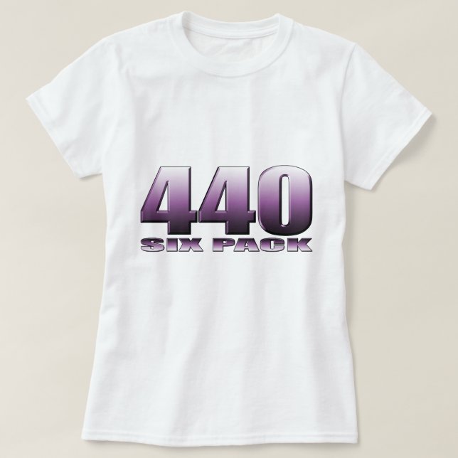 Pflaume verrücktes lila mopar T-Shirt (Design vorne)