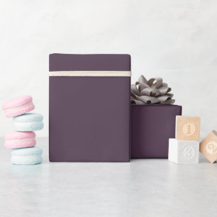 Pflaumen-Aubergine-Einfarbiges Luxus-Geschenkpapie Geschenkpapier