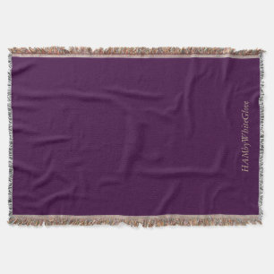 Pflaumen/Beige - Wurfdecke - HAMbyWhiteGlove Decke