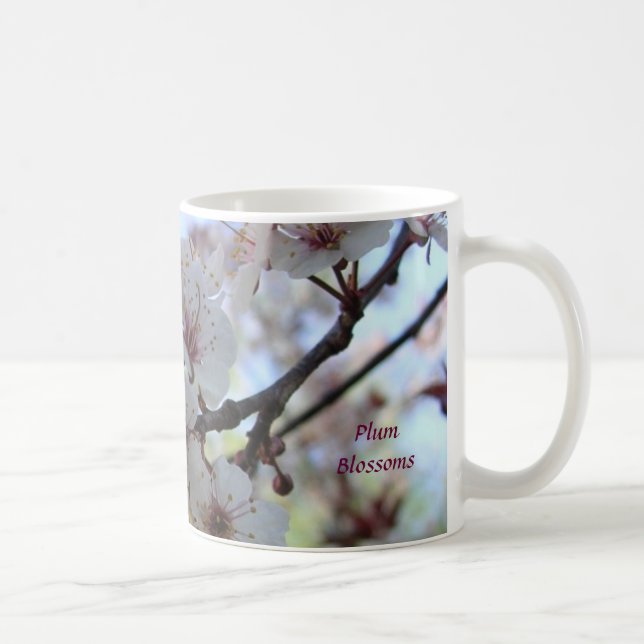 Pflaumen-Blüten Kaffeetasse (Rechts)