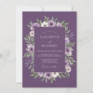 Pflaumen Charmante Botanische Hochzeit Einladung