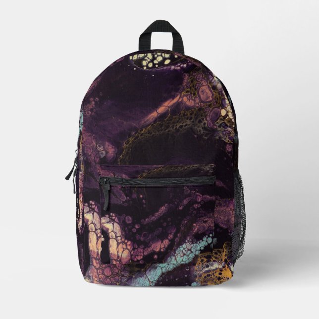 Pflaumen der Tiefen Bedruckter Rucksack (Vorderseite)