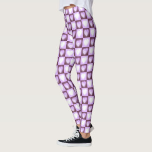 Pflaumen-Mauve Himmelsherzen Valentinsgeschenk Leggings