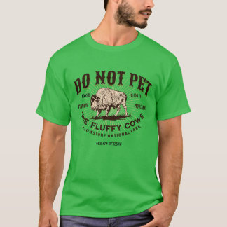 Pflaumen Sie die fließenden Kühe Yellowstone Natio T-Shirt