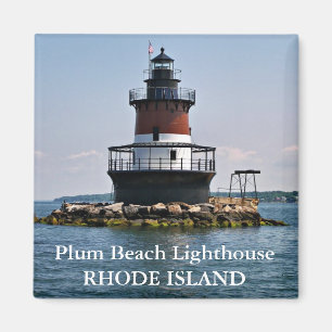 Pflaumen-Strand-Leuchtturm, Rhode Island Magnet