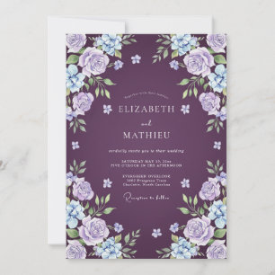 Pflaumen Traum Botanische Hochzeit Einladung