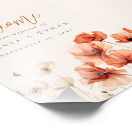 Pflaumen und Wildblumen Begrüßungspapier Fotodruck