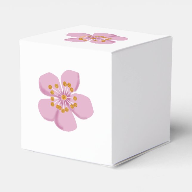 Pflaumenblume Geschenkschachtel (Rückseite)