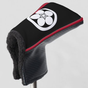 Pflaumenblüte im Umebachi-Stil in einem Kreis Golf Headcover