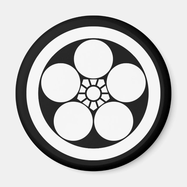 Pflaumenblüte im Umebachi-Stil Magnet (Vorne)