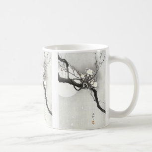 Pflaumenblüte und Vollmond von Ohara Koson Kaffeetasse