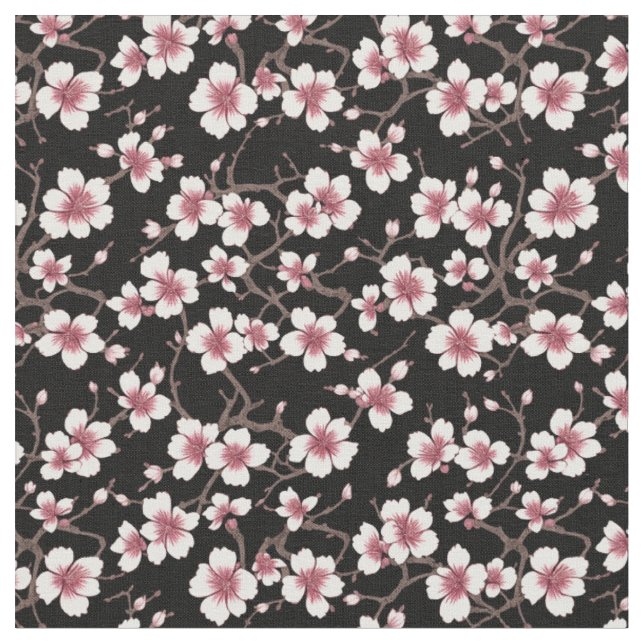 Pflaumenblüten - 3 stoff (Nahaufnahme)