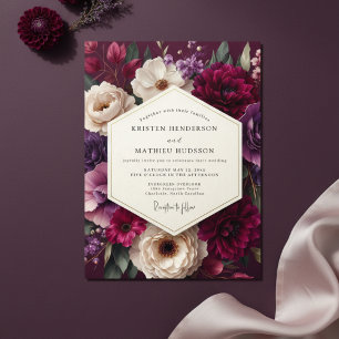 Pflaumenblüten Hochzeit mit himmlischer Atmosphäre Einladung