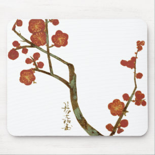 Pflaumenblüten, Ogata Korin, japanische Kunst Mousepad