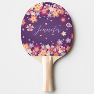 Pflaumenblüten und Kirschblüten aus Lila Duskygrad Tischtennis Schläger