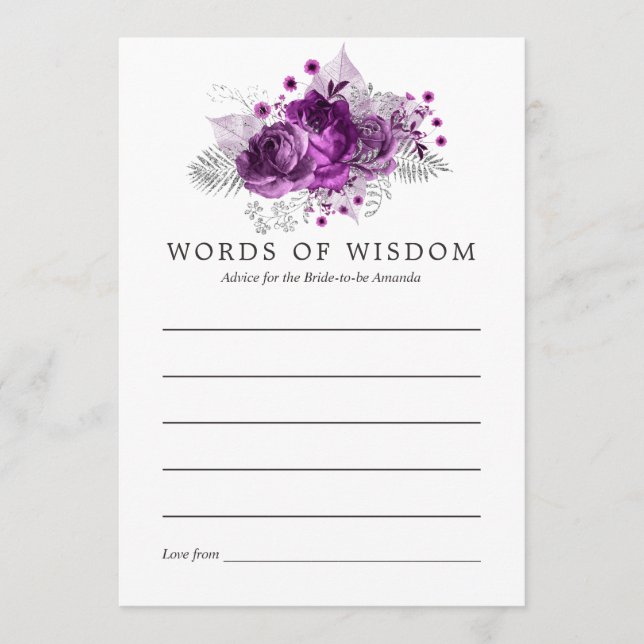 Pflaumenbrauenberatung Hinweiskarte (Vorderseite)