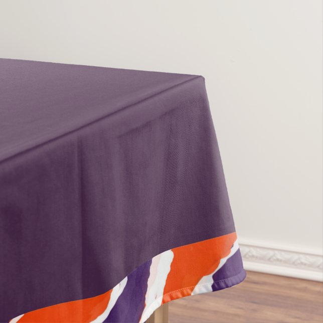Pflaumenfestes Tigerband Tischdecke (Beispiel)