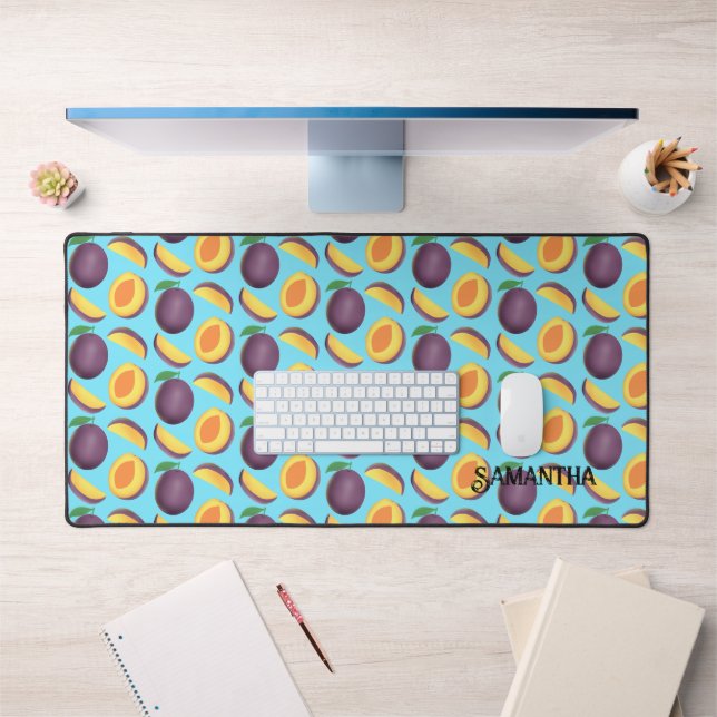 Pflaumenfrucht Schreibtischunterlage (Büro 1)