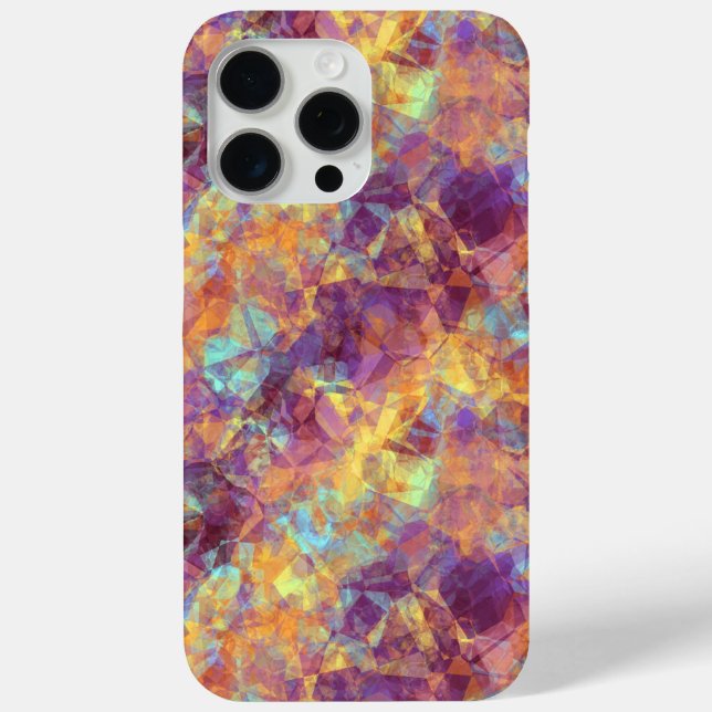 PflaumenLila Krummstoff iPhone 15 Pro Max Hülle (Rückseite)