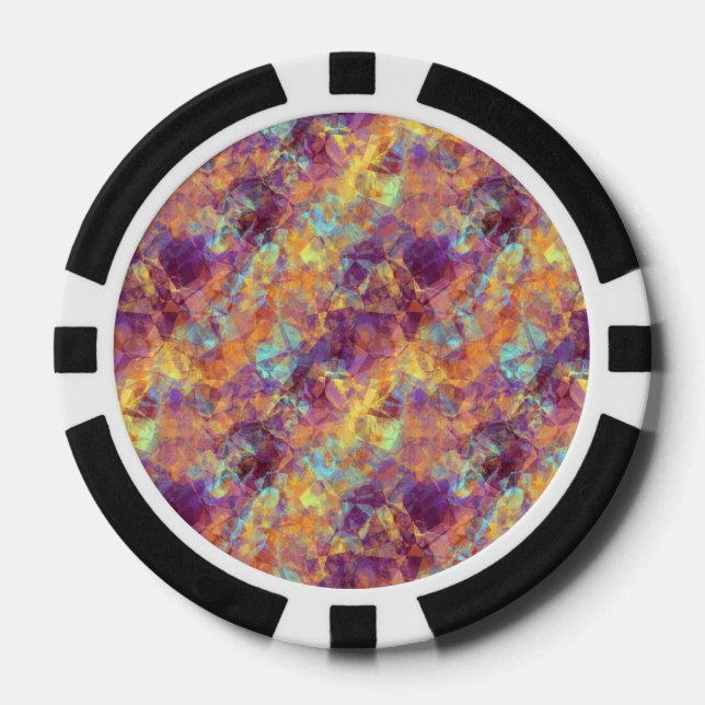 PflaumenLila Krummstoff Pokerchips (Vorderseite)