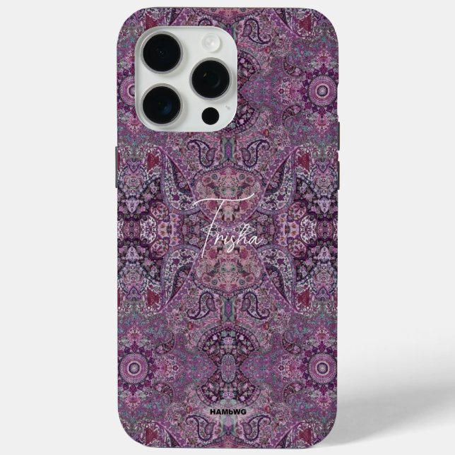 Pflaumenmuster Sinti und Roma Design Handy Case (Rückseite)