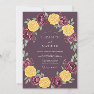 Pflaumenprächtige Hochzeit zur Erntezeit Einladung