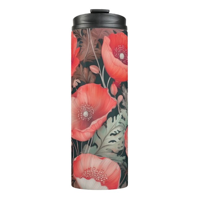 Pflaumenrot Vintag Thermosbecher (Vorderseite)