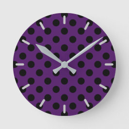 Pflaumenspalte lila runde wanduhr