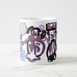 Pflaumentanz Jumbo-Tasse