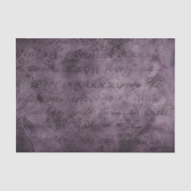 Pflaumenverblasste Papierhandschrift Seidenpapier (Vorderseite)