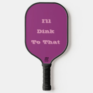 Pflaumenwein Lila Frühling Saison Solid Color Pickleball Schläger