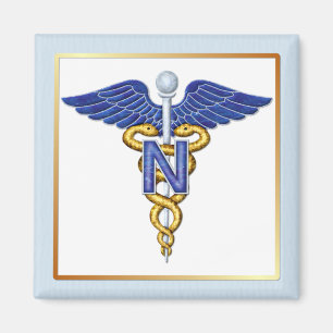 Pflege Caduceus Magnet