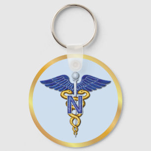 Pflege Caduceus Schlüsselanhänger