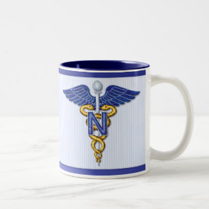 Pflege Caduceus Zweifarbige Tasse
