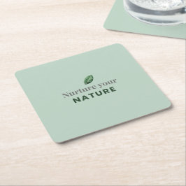 Pflege Deine Natur Minimaler Motivationsuntersetze Rechteckiger Pappuntersetzer
