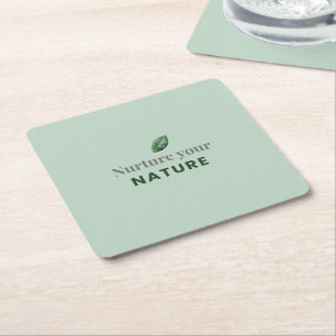 Pflege Deine Natur Minimaler Motivationsuntersetze Rechteckiger Pappuntersetzer