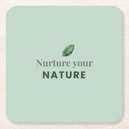 Pflege Deine Natur Minimaler Motivationsuntersetze Rechteckiger Pappuntersetzer