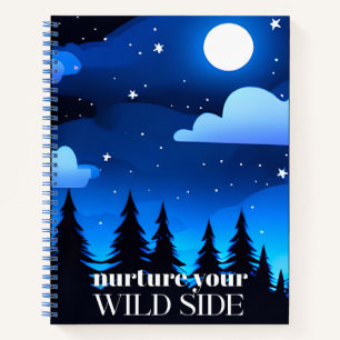 Pflege deinen wilden Nebelmond. Stars & Pines Jour Notizbuch