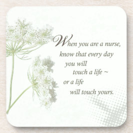 Pflege der Touch ein Leben mit wilden Blume Untersetzer