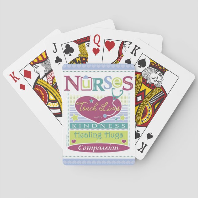 Pflege des Kartenspielkarten-Decks mit Inspiration Spielkarten (Rückseite)