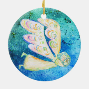 Pflege des Schneegel-Ornaments Keramik Ornament