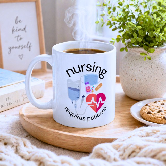 Pflege erfordert Geduld Kaffeetasse (Von Creator hochgeladen)