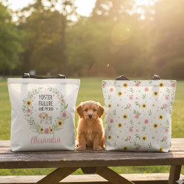 Pflege-Fehler und stolze Blumen-Hündchen-Kätzchen Tasche